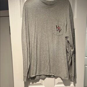 Vineyard Vines Gray Long Sleeve Men's Tee